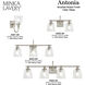 Antonia 3 Light 25.25 inch Brushed Nickel Bath Vanity Light Wall Light